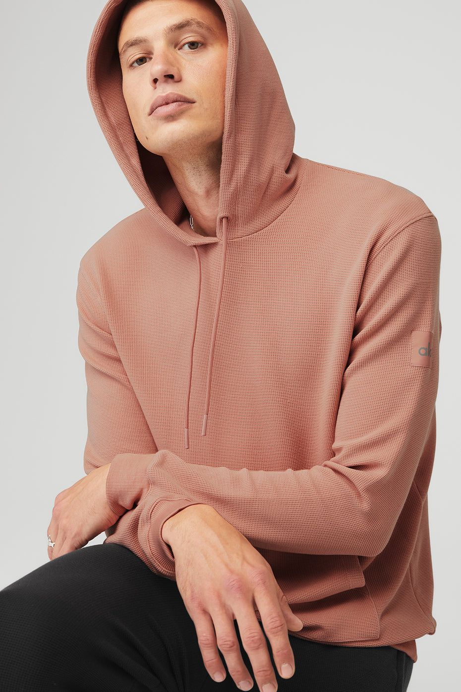 Micro Waffle Fast Break Hoodie - Soft Clay sold by Alo Yoga product image thumbnail 5