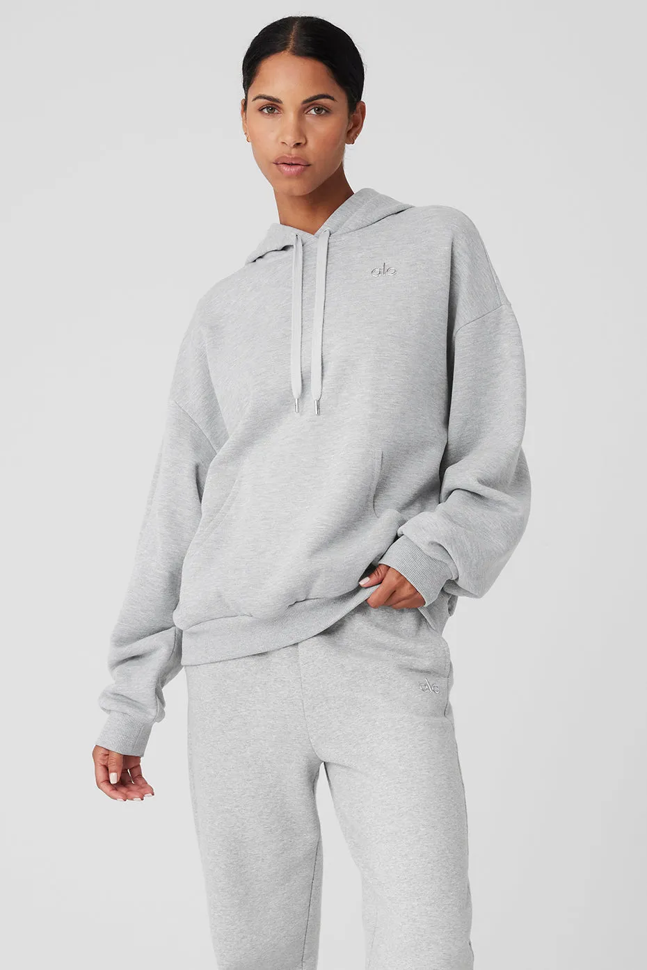Accolade Hoodie - Athletic Heather Grey sold by Alo Yoga product image thumbnail 2
