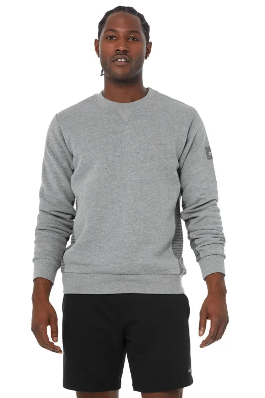 Ridge Crew - Grey Heather sold by Alo Yoga