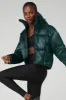 Pearlized Pristine Puffer - Midnight Green sold by Alo Yoga