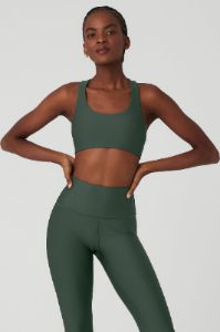 Airlift Advantage Racerback Bra - Dark Cactus sold by Alo Yoga
