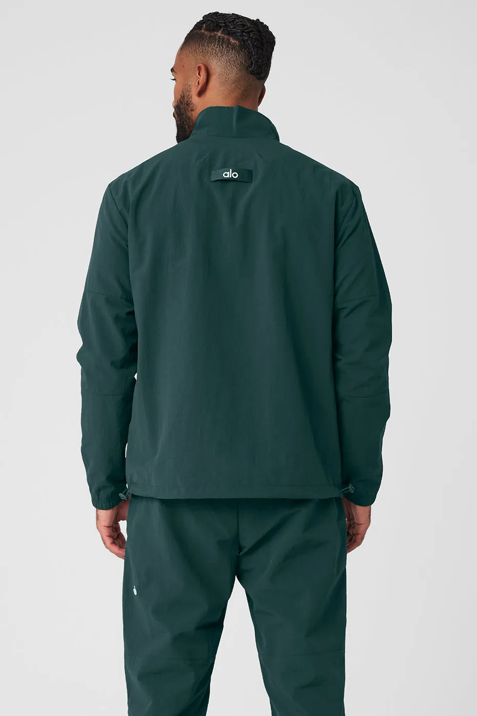 LIGHT WEIGHT TAKEAWAY TRACK PULLOVER トラック プルオーバー Light Weight Takeaway Track Pullover - Navy | Alo Yoga