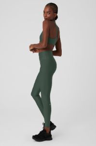 Airlift Advantage Racerback Bra & 7/8 High-Waist Airlift Legging Set - Dark Cactus sold by Alo Yoga