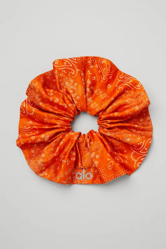 Bandana Oversized Scrunchie - Orange sold by Alo Yoga