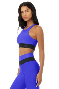 Airlift Fitness Bra - Alo Blue/Black sold by Alo Yoga