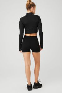 Seamless Cable Knit Long Sleeve Top & Seamless Cable Knit Hot Short Set sold by Alo Yoga
