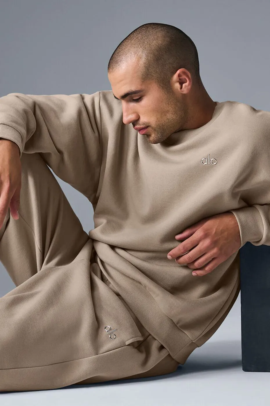 Accolade Crew Neck Pullover - Gravel sold by Alo Yoga product image thumbnail 4