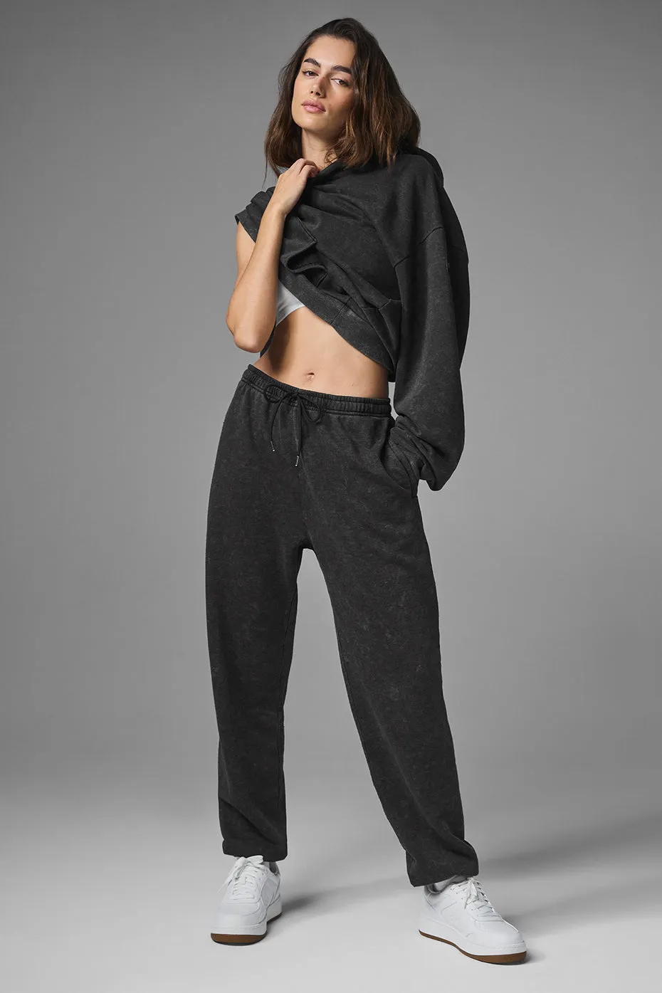 Chill Vintage Wash Sweatpant - Black Wash sold by Alo Yoga