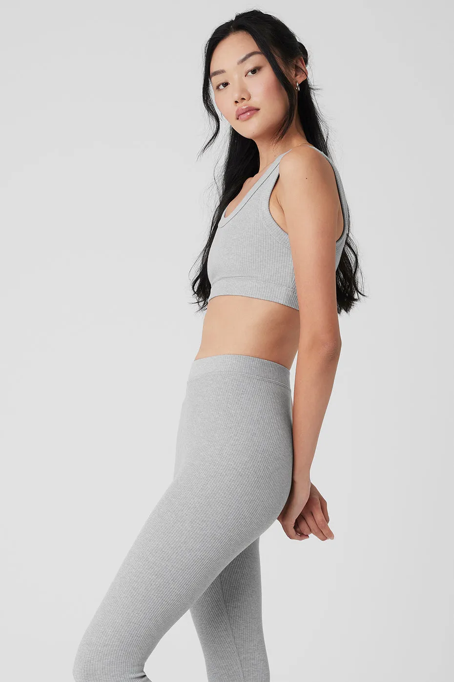 Wellness Bra - Athletic Heather Grey sold by Alo Yoga product image thumbnail 3