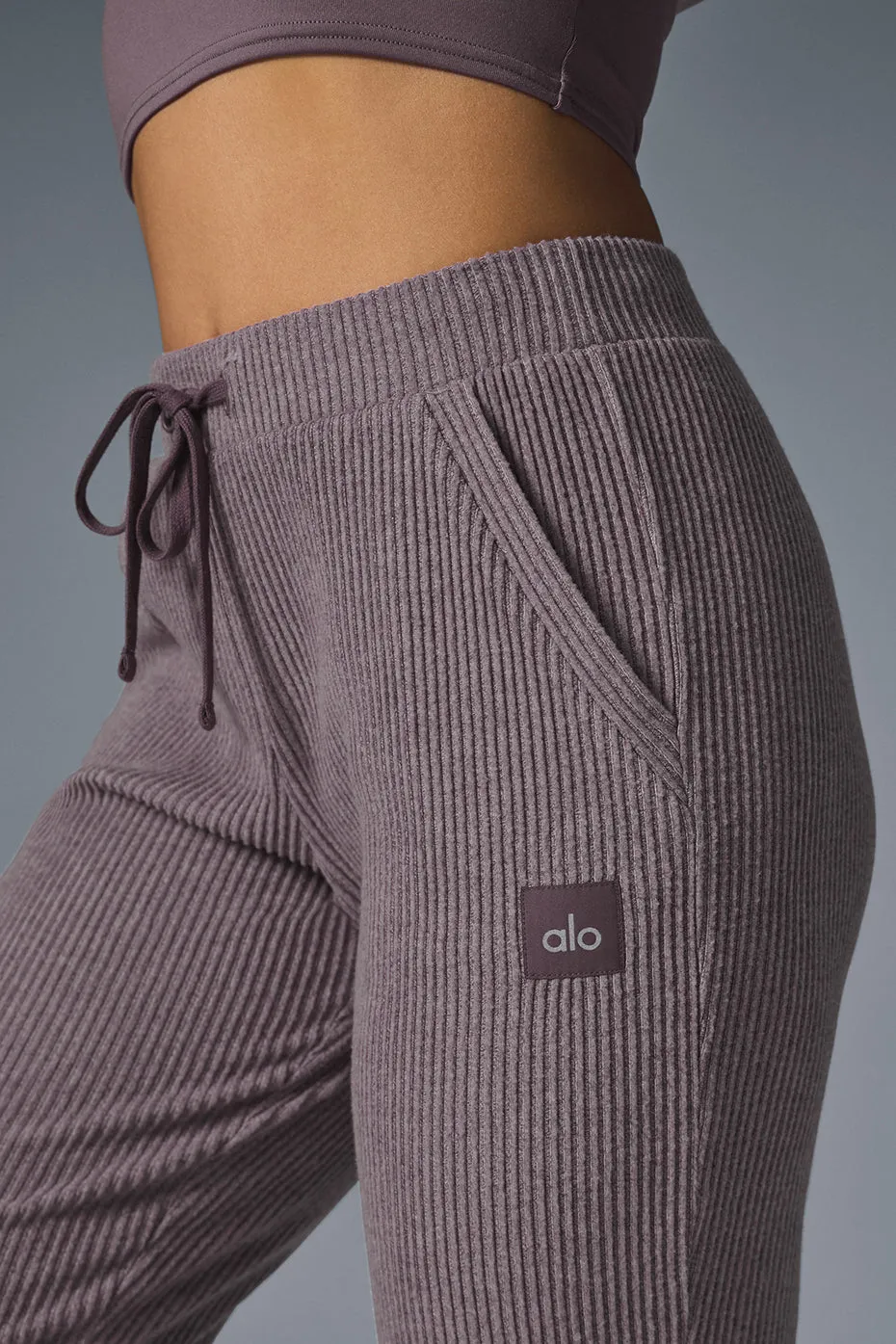 Muse Sweatpant - Raisinette Heather sold by Alo Yoga product image thumbnail 5