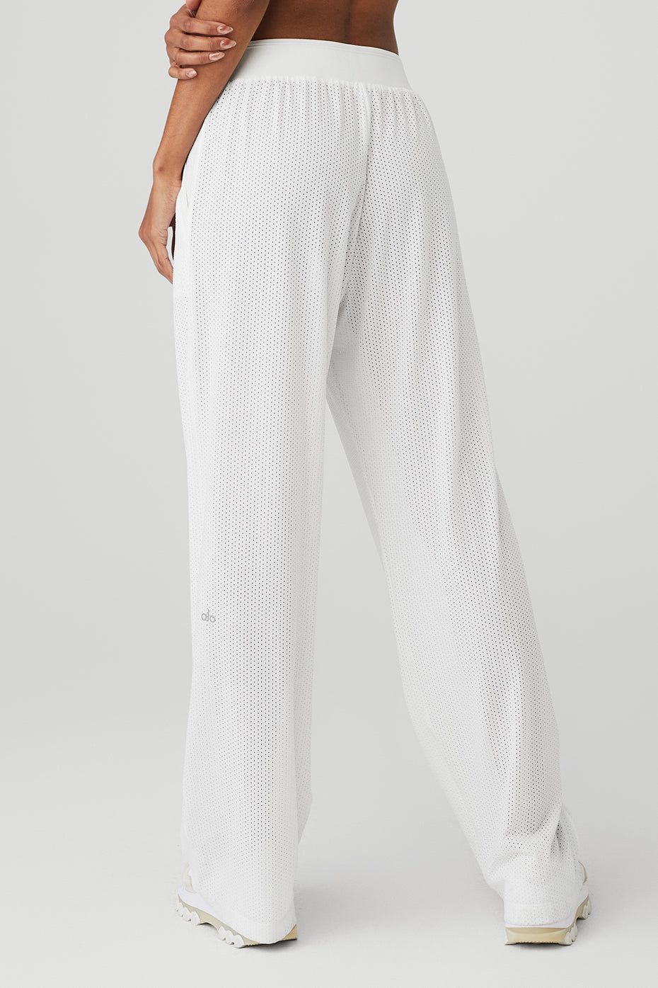 Mesh All-Star Wide Leg Pant - White sold by Alo Yoga product image thumbnail 2