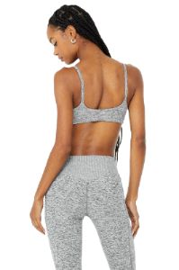 Alosoft Lounge Bra - Dove Grey Heather sold by Alo Yoga