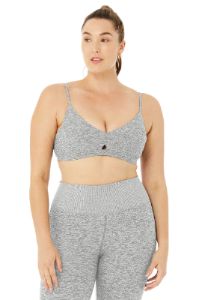 Alosoft Lounge Bra - Dove Grey Heather sold by Alo Yoga