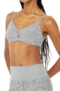 Alosoft Lounge Bra - Dove Grey Heather sold by Alo Yoga