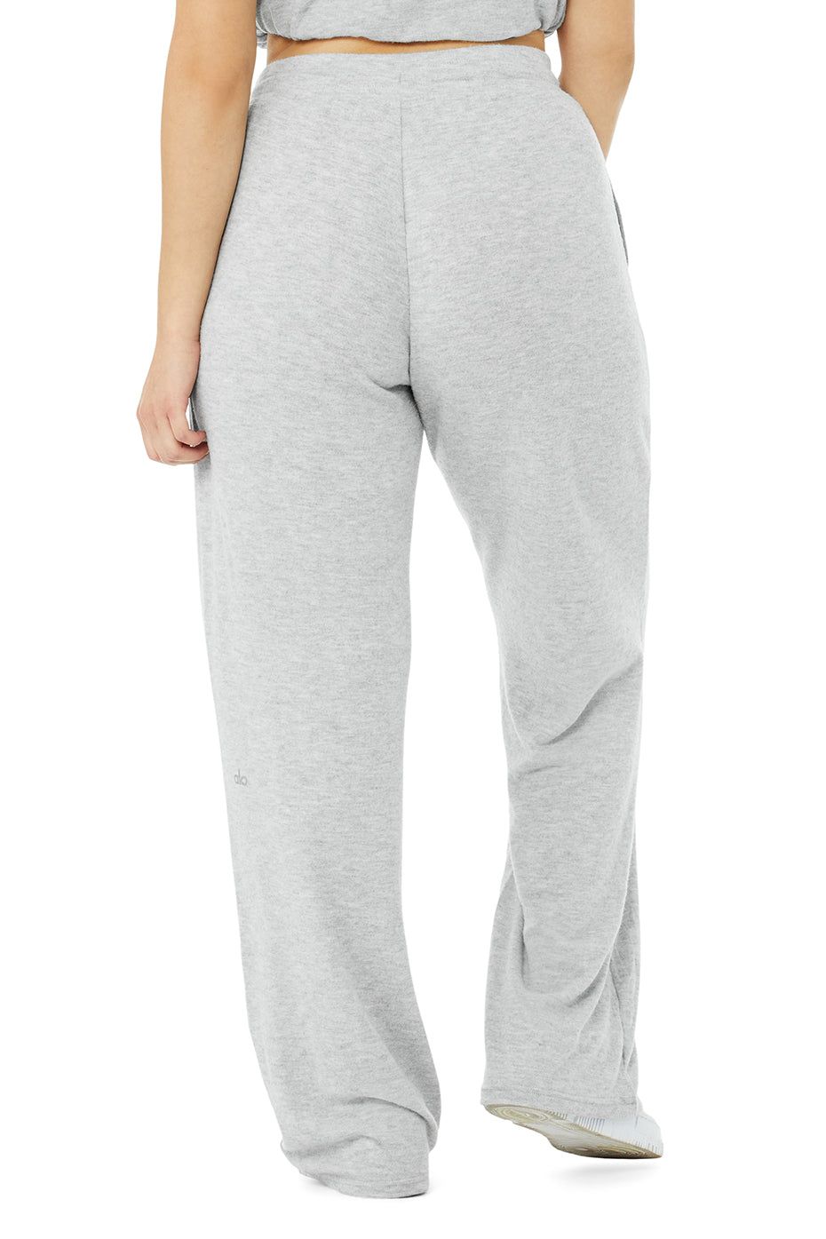 Alolux High-Waist Soho Wide Leg Pant - Athletic Heather Grey sold by Alo Yoga product image thumbnail 8