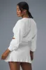Cropped Micro Plisse Jacket - White sold by Alo Yoga