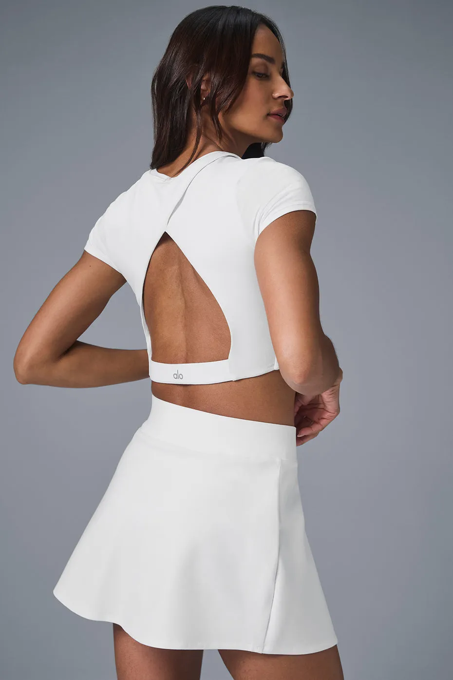 Alosoft Backspin Skirt - White sold by Alo Yoga product image thumbnail 3