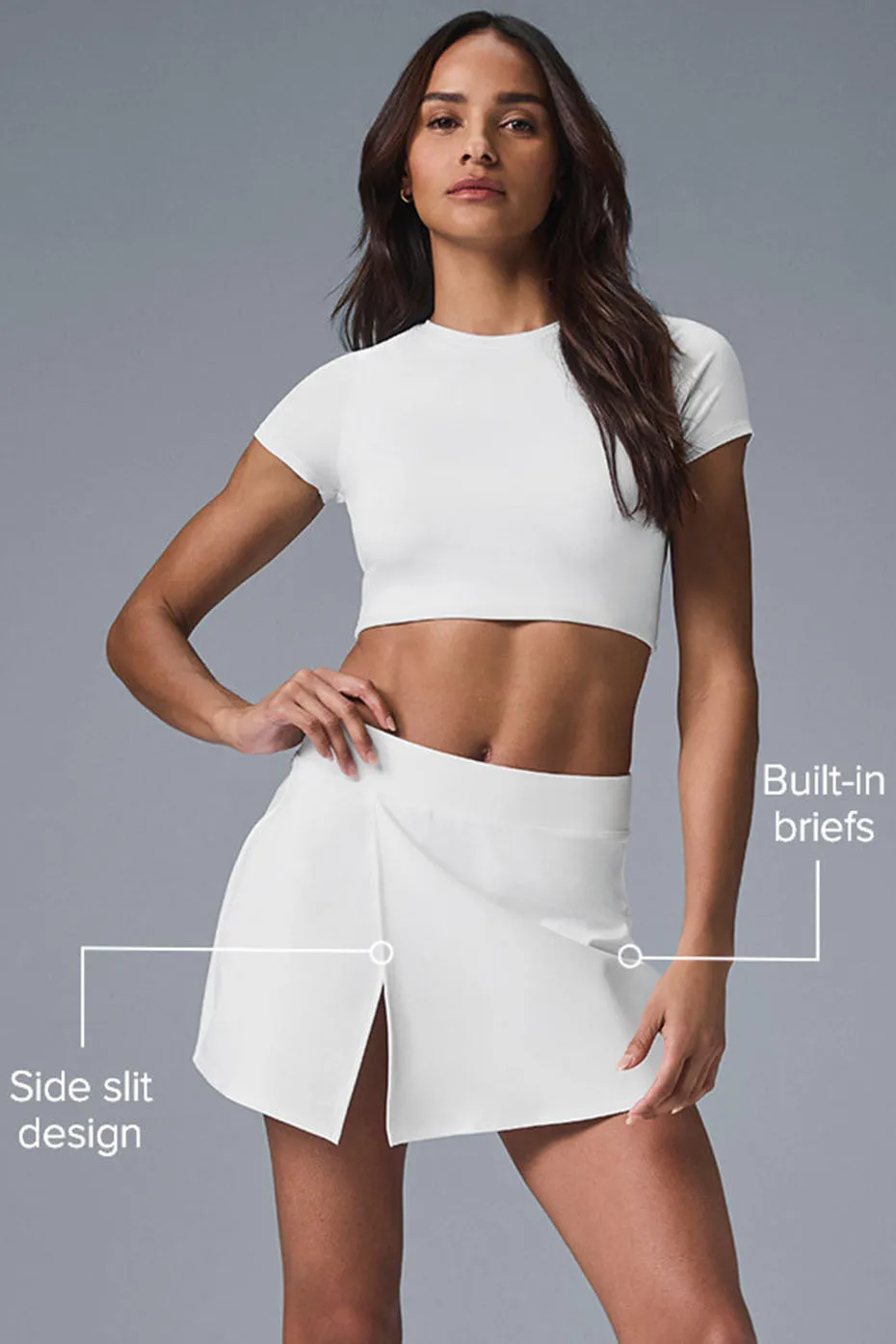 Alosoft Backspin Skirt - White sold by Alo Yoga product image thumbnail 2