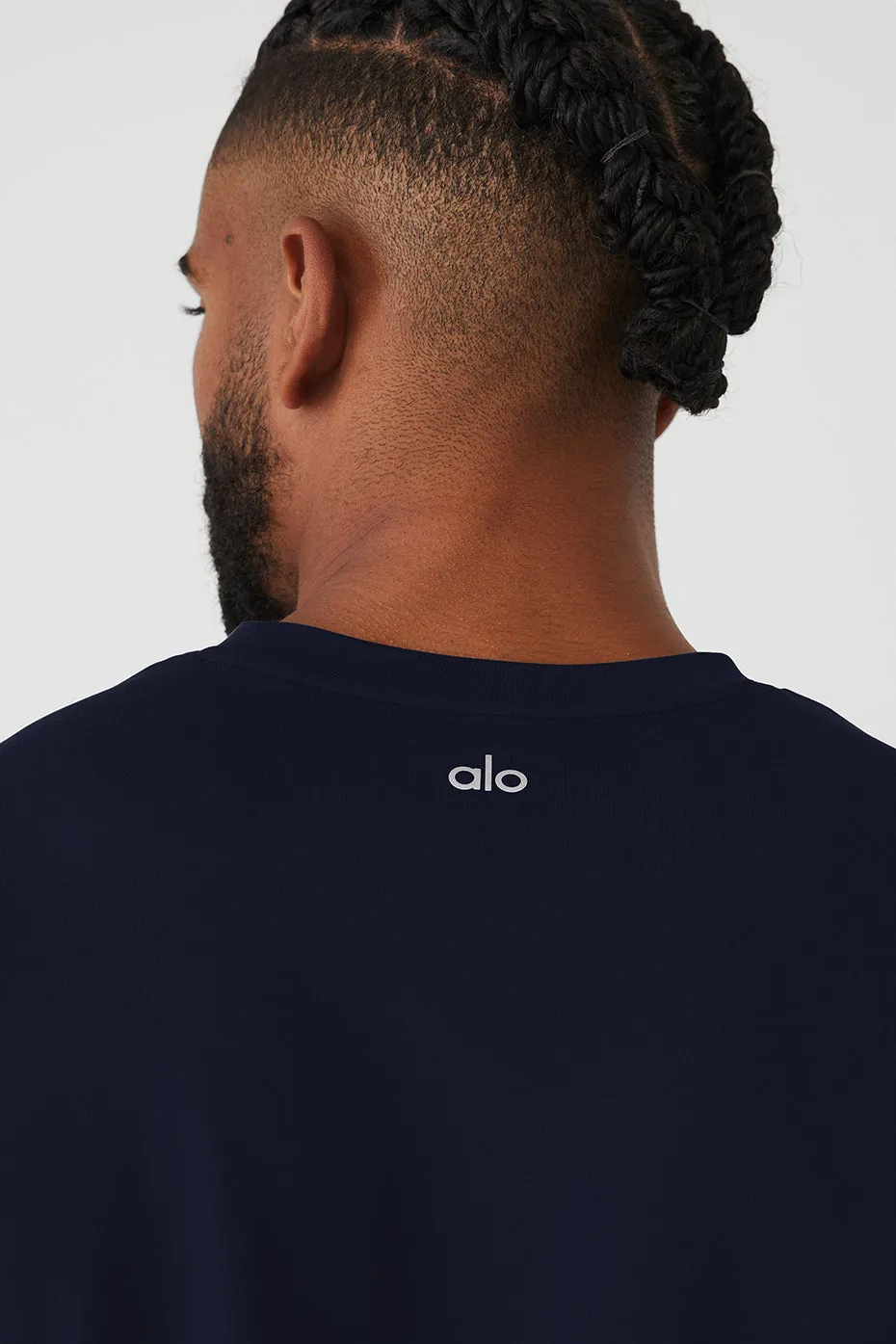 Conquer Reform Crewneck Long Sleeve - Navy sold by Alo Yoga product image thumbnail 4