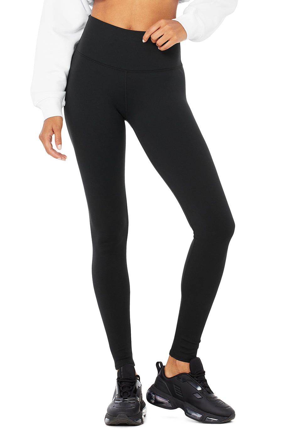 High-Waist Winter Warmth Plush Legging - Black sold by Alo Yoga
