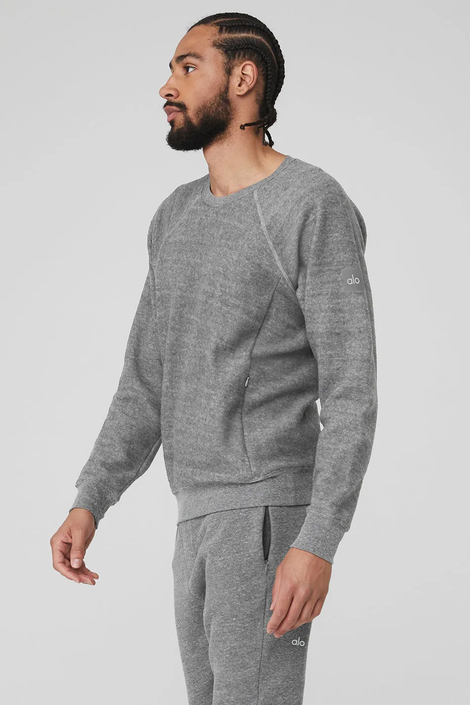 Triumph Crew Neck Sweatshirt - Grey Triblend sold by Alo Yoga product image thumbnail 3