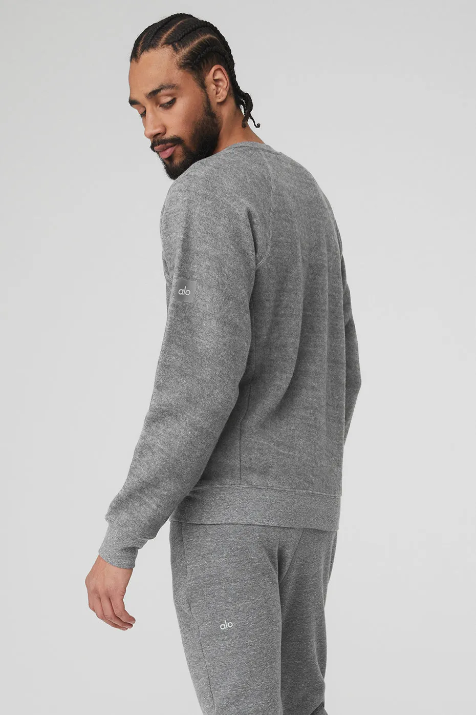 Triumph Crew Neck Sweatshirt - Grey Triblend sold by Alo Yoga product image thumbnail 2