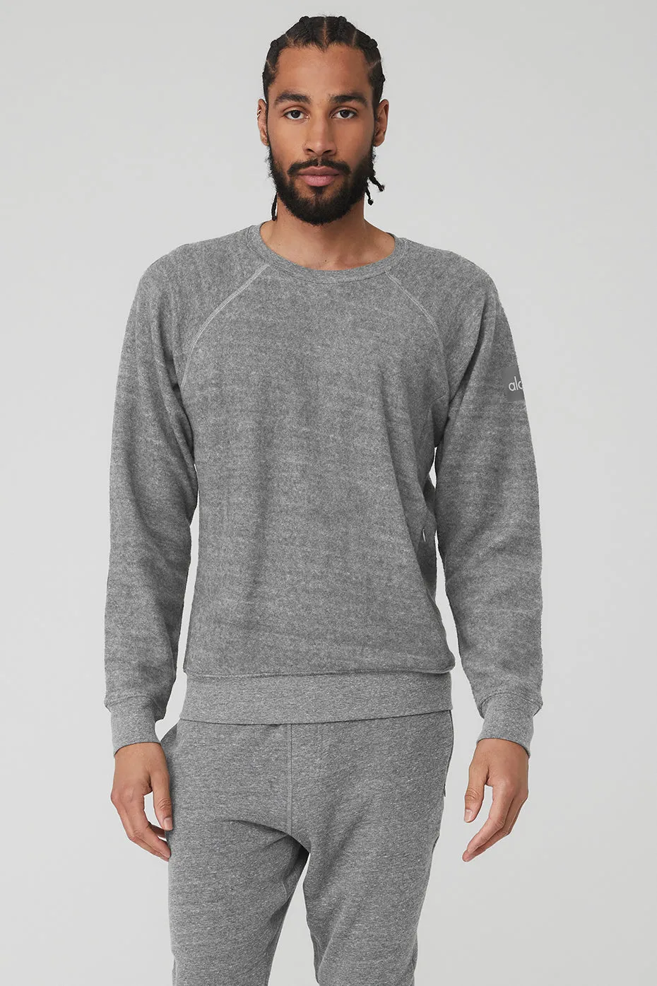 Triumph Crew Neck Sweatshirt - Grey Triblend sold by Alo Yoga
