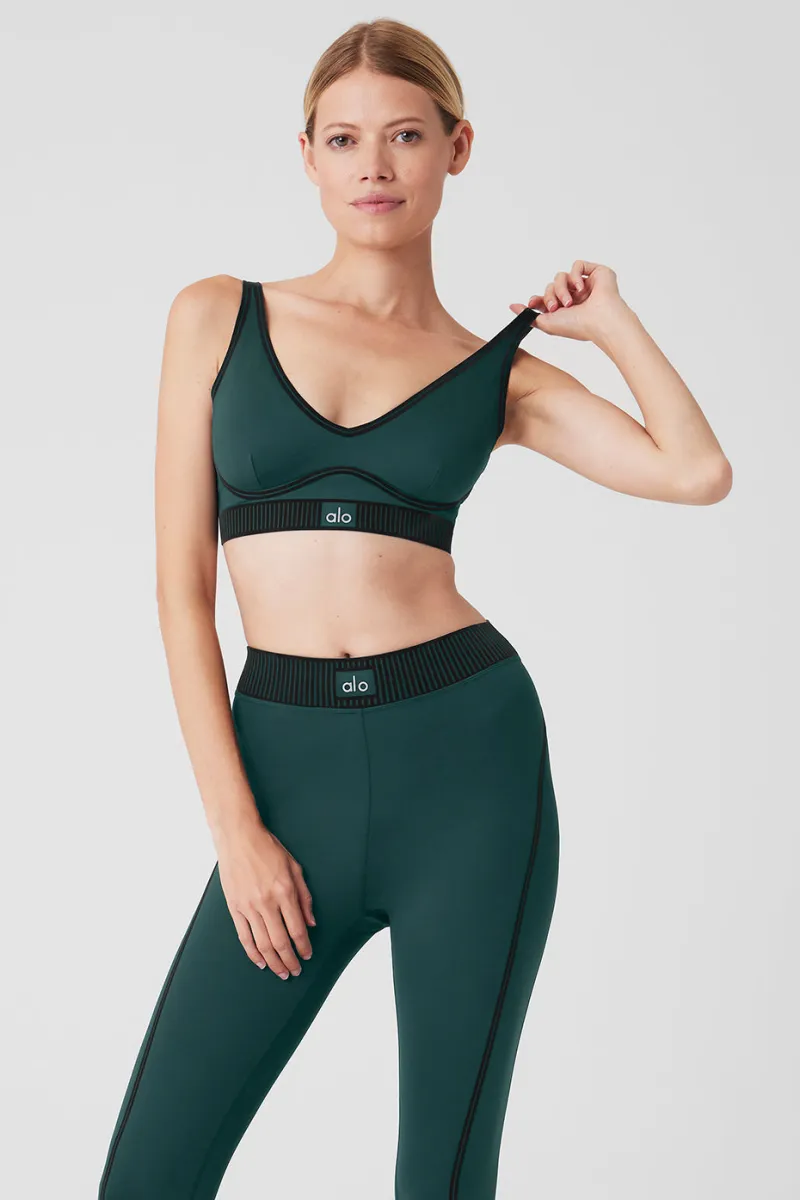 Airlift Line Up Bra - Midnight Green | Parallel