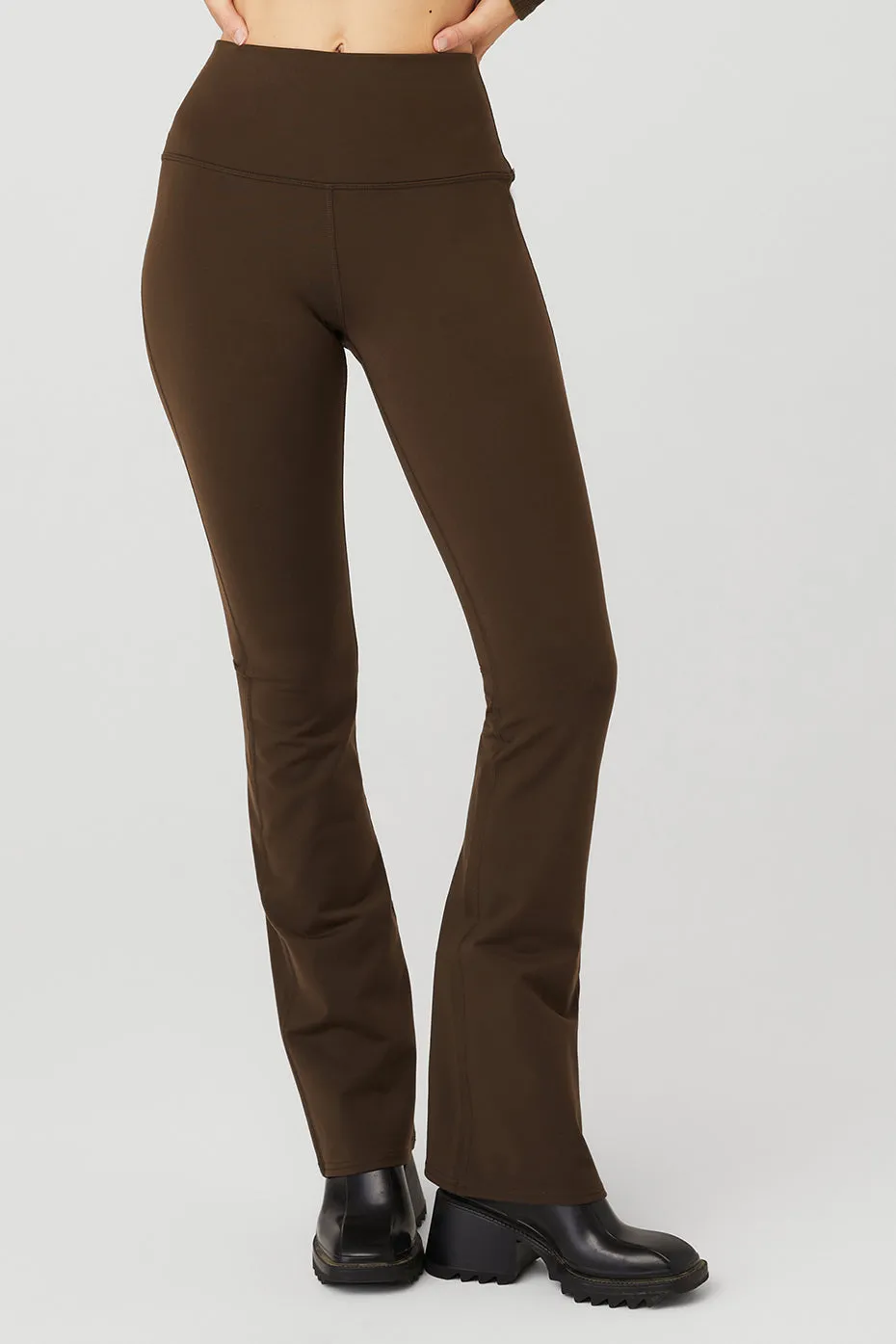 Airbrush High-Waist Bootcut Legging - Espresso sold by Alo Yoga