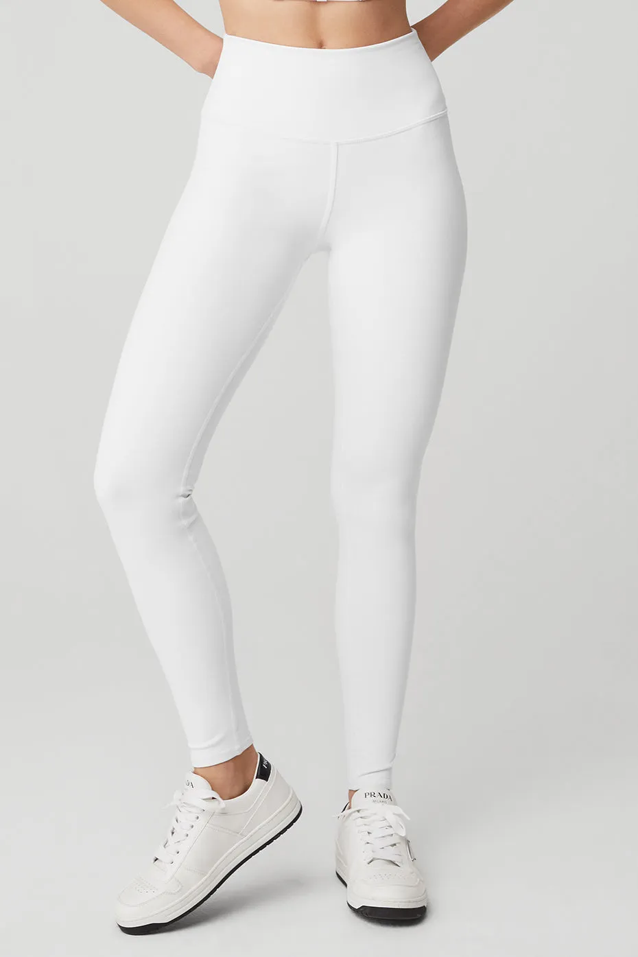 High-Waist Airbrush Legging - White sold by Alo Yoga