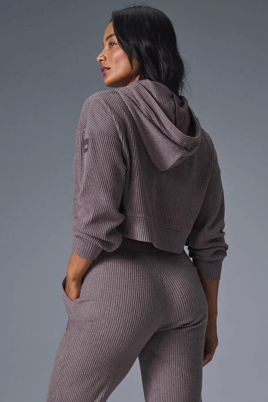 Muse Hoodie - Raisinette Heather sold by Alo Yoga product image thumbnail 2