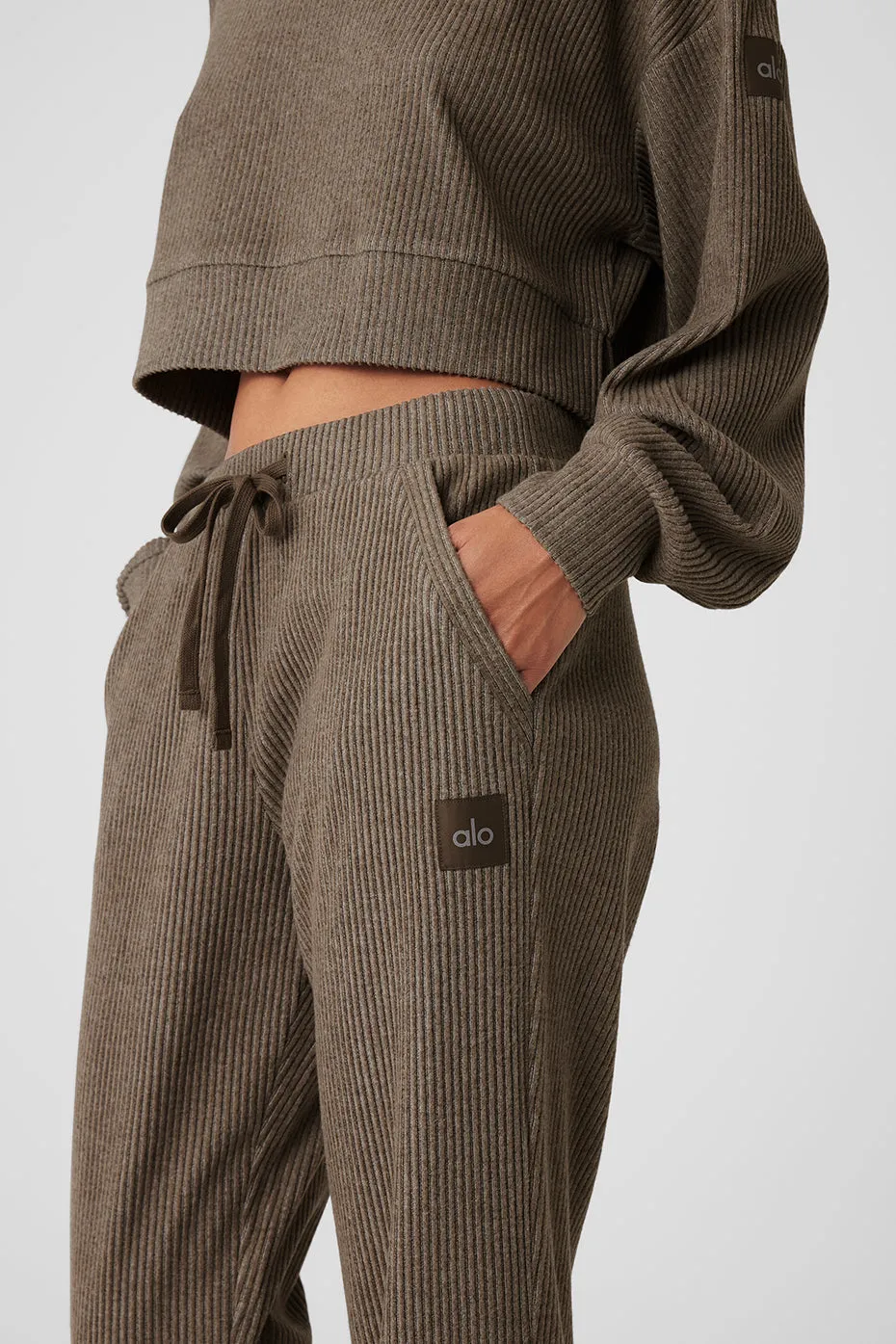 Muse Sweatpant - Olive Tree Heather sold by Alo Yoga product image thumbnail 4