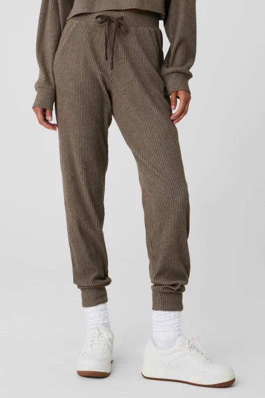 Muse Sweatpant - Olive Tree Heather sold by Alo Yoga