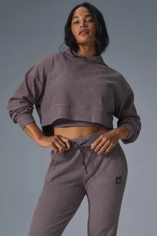 Muse Hoodie - Raisinette Heather sold by Alo Yoga