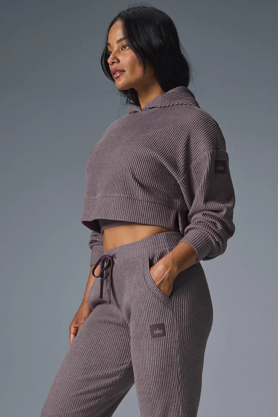 Muse Hoodie - Raisinette Heather sold by Alo Yoga product image thumbnail 3