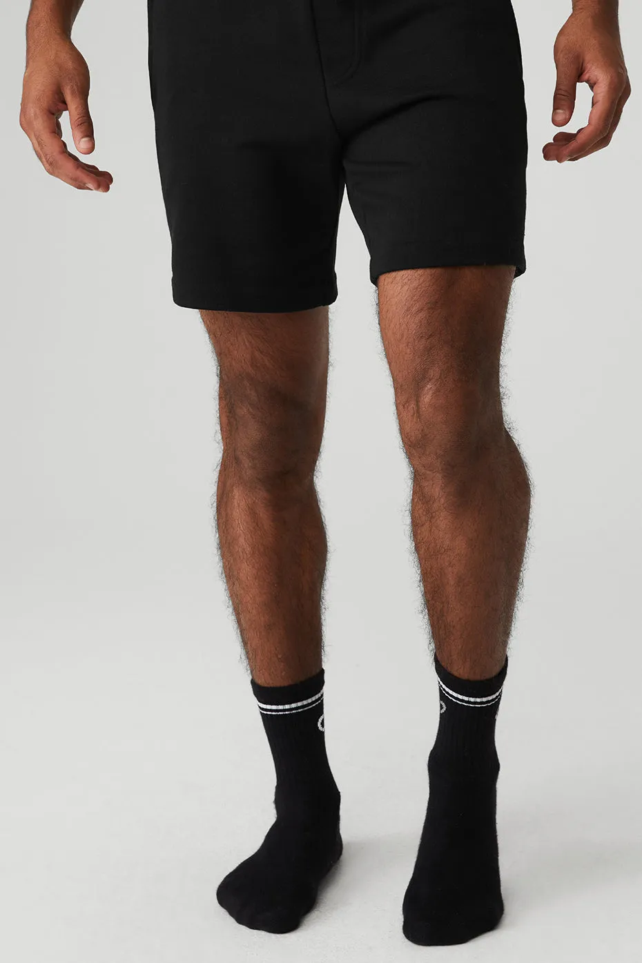 Unisex Half-Crew Throwback Sock - Black/White sold by Alo Yoga product image thumbnail 2
