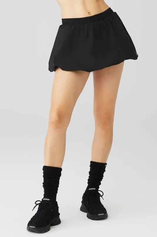Bubble Tennis Skirt - Black sold by Alo Yoga