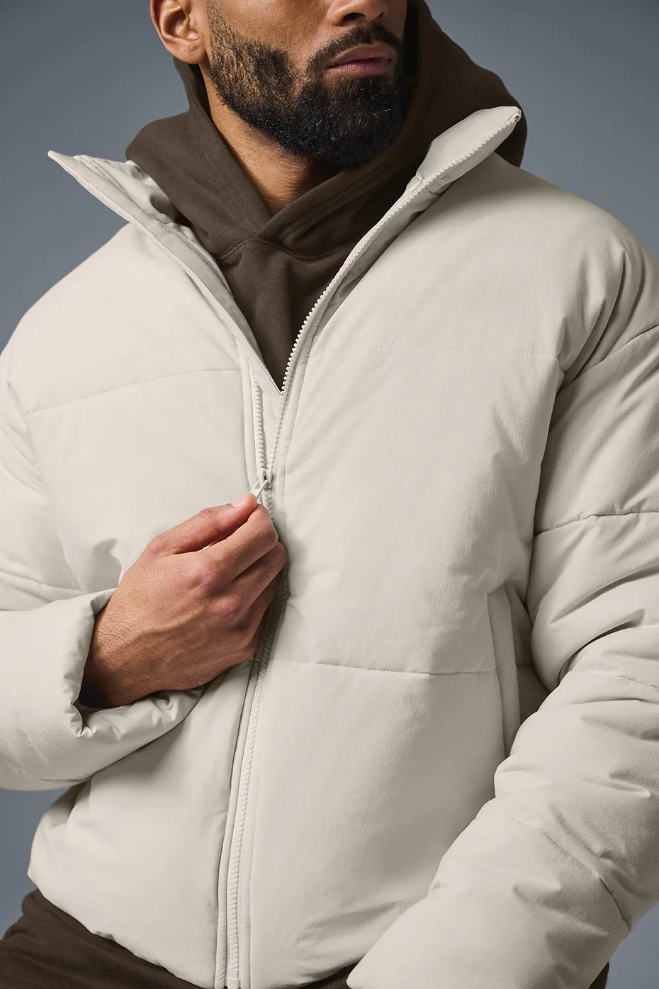 Stretch Woven Street Puffer - Bone sold by Alo Yoga product image thumbnail 5