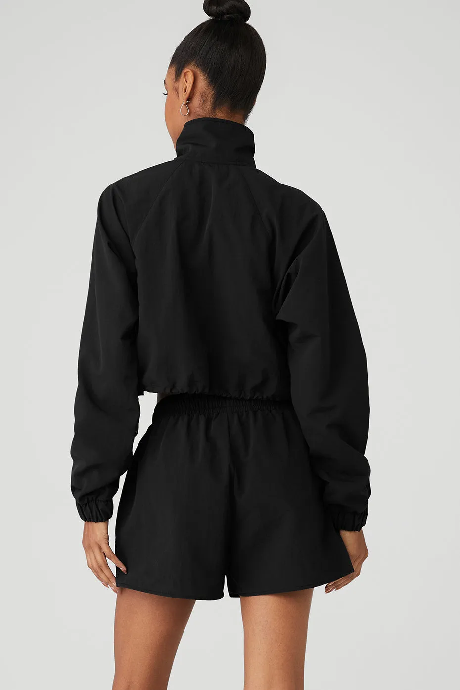 Cropped 1/4 Zip Alumni Pullover - Black sold by Alo Yoga product image thumbnail 2