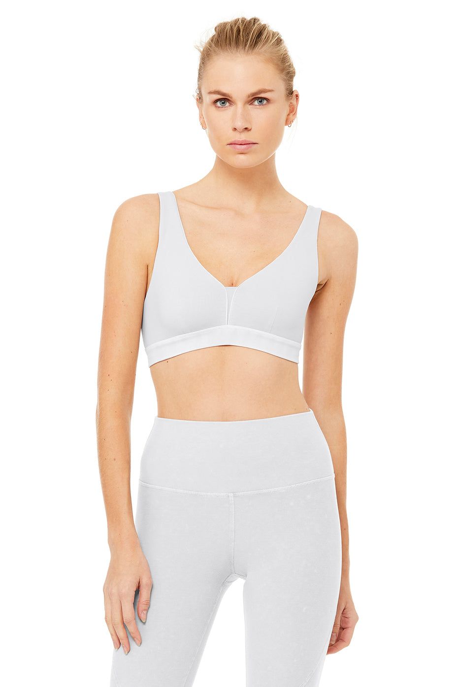 Washed Vivid Bra - Chalk Wash sold by Alo Yoga