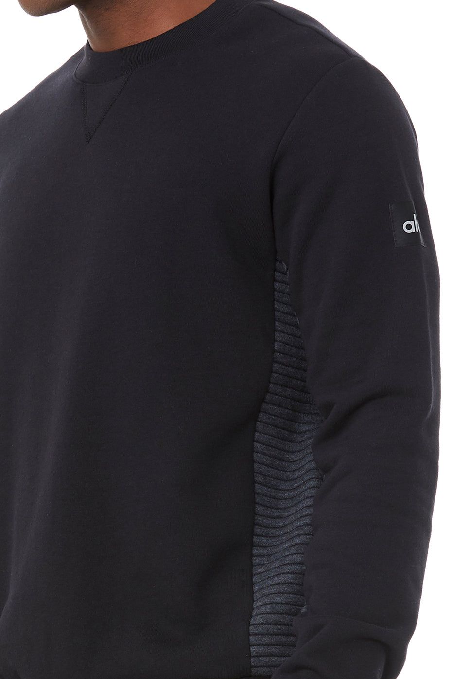 Ridge Crew - Black/Grey Heather sold by Alo Yoga product image thumbnail 4