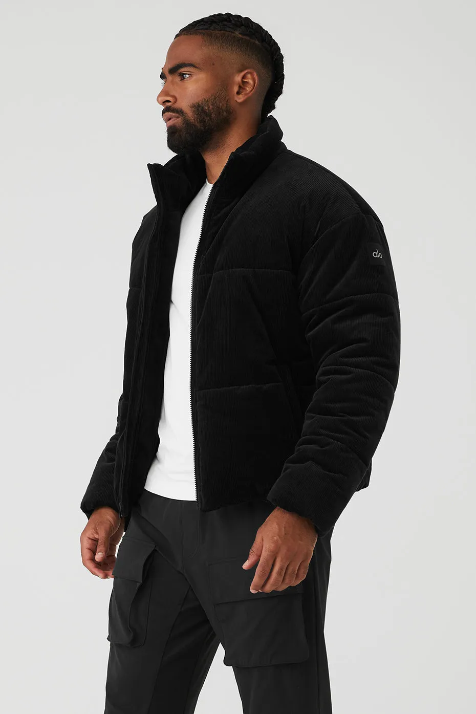 Corduroy Stage Puffer - Black sold by Alo Yoga product image thumbnail 3