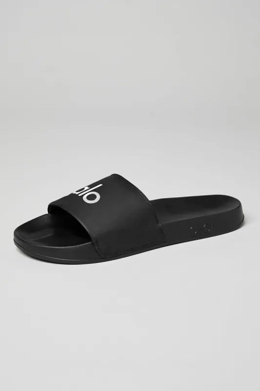 Unisex It Slide - Black/White sold by Alo Yoga