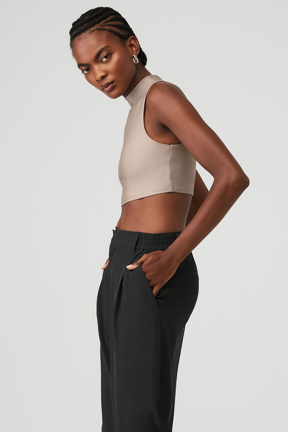 Airlift Fuse Bra Tank - Taupe sold by Alo Yoga product image thumbnail 3