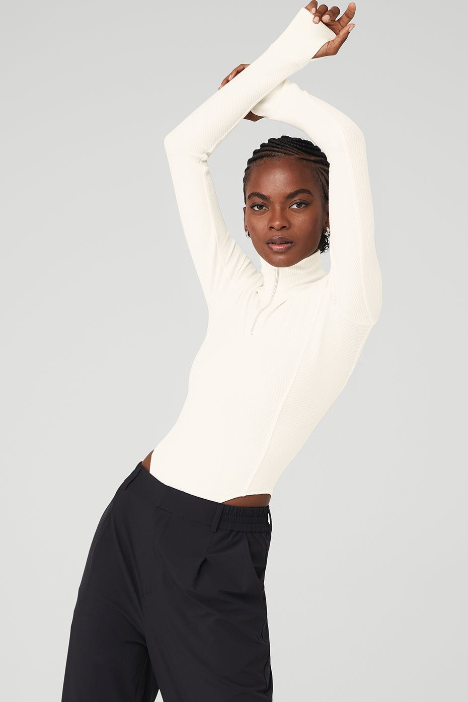 Rise-Up Long Sleeve Bodysuit - Ivory sold by Alo Yoga product image thumbnail 4