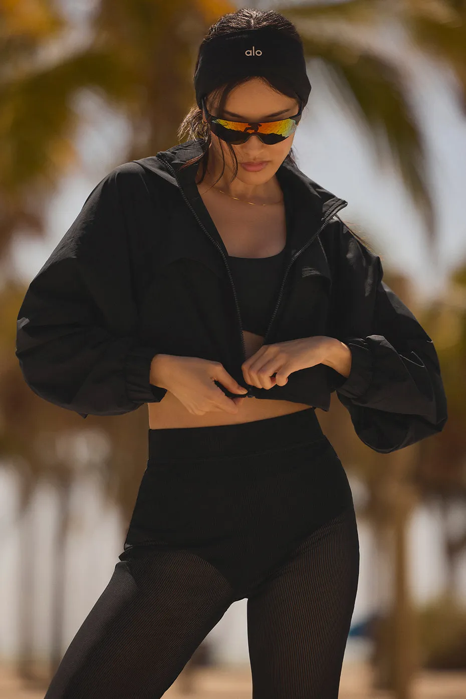 Cropped Playmaker Jacket - Black | Parallel
