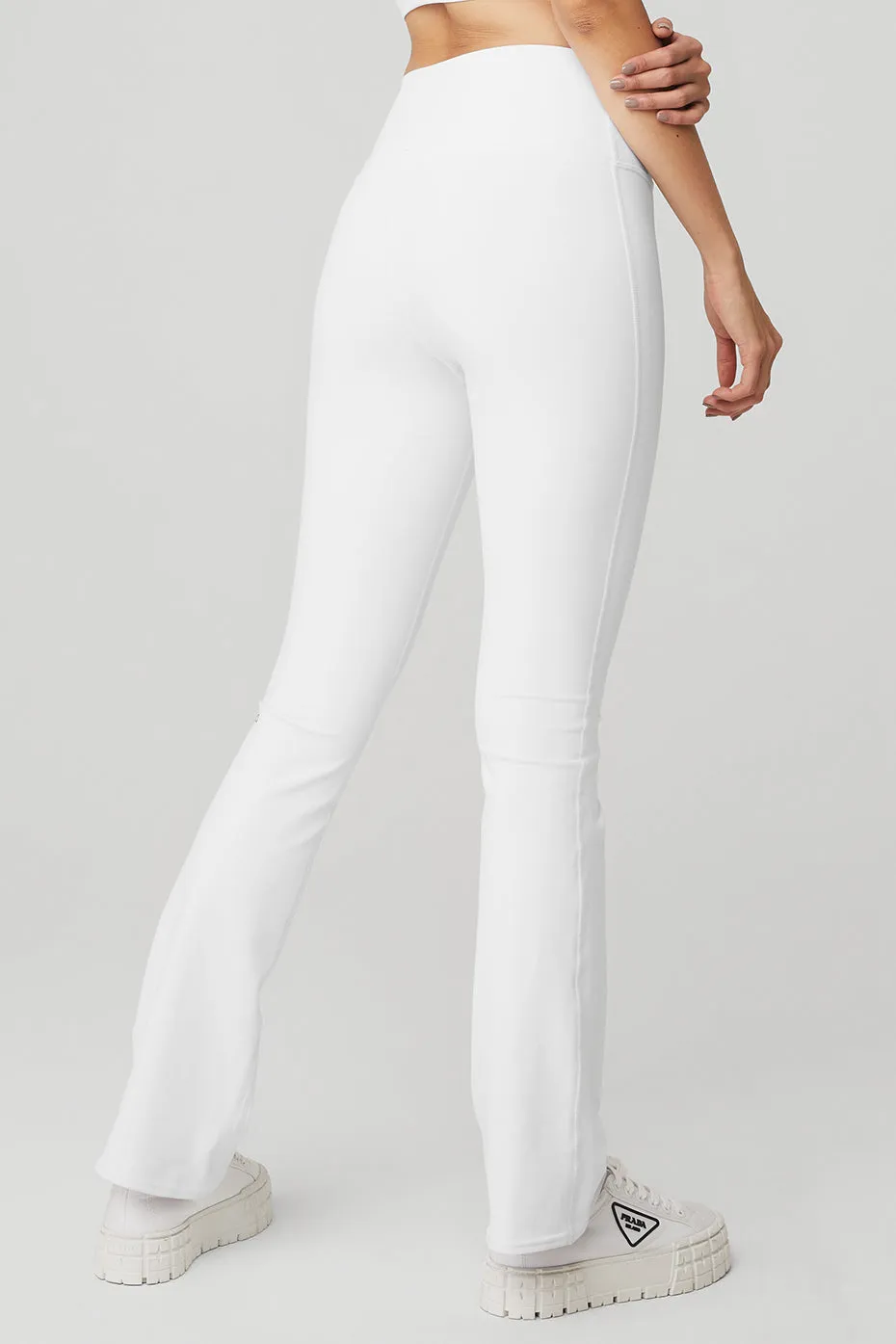 Airbrush High-Waist 7/8 Bootcut Legging - White sold by Alo Yoga product image thumbnail 4