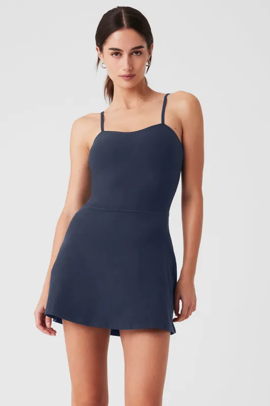 Alosoft Courtside Tennis Dress - Navy sold by Alo Yoga