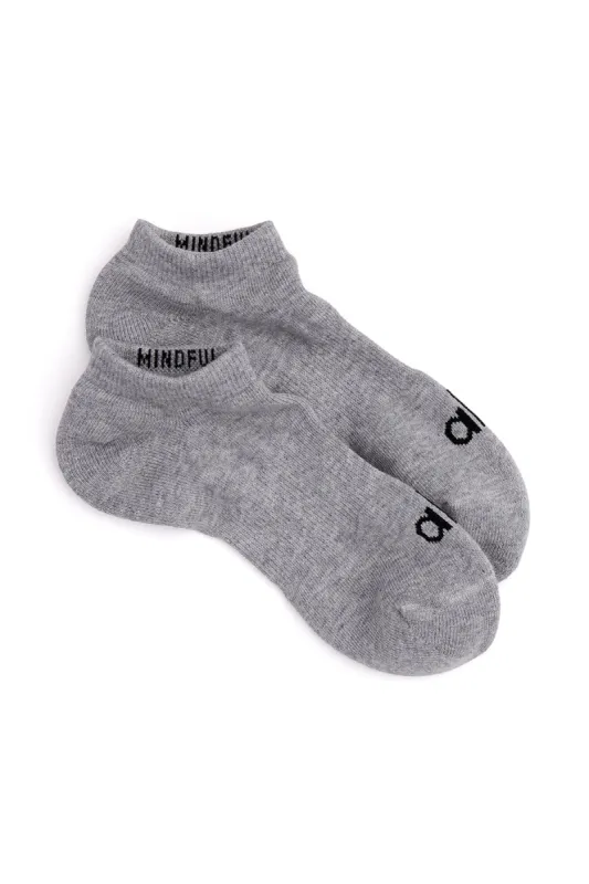 Men's Street Sock - Dove Grey Heather/Black sold by Alo Yoga
