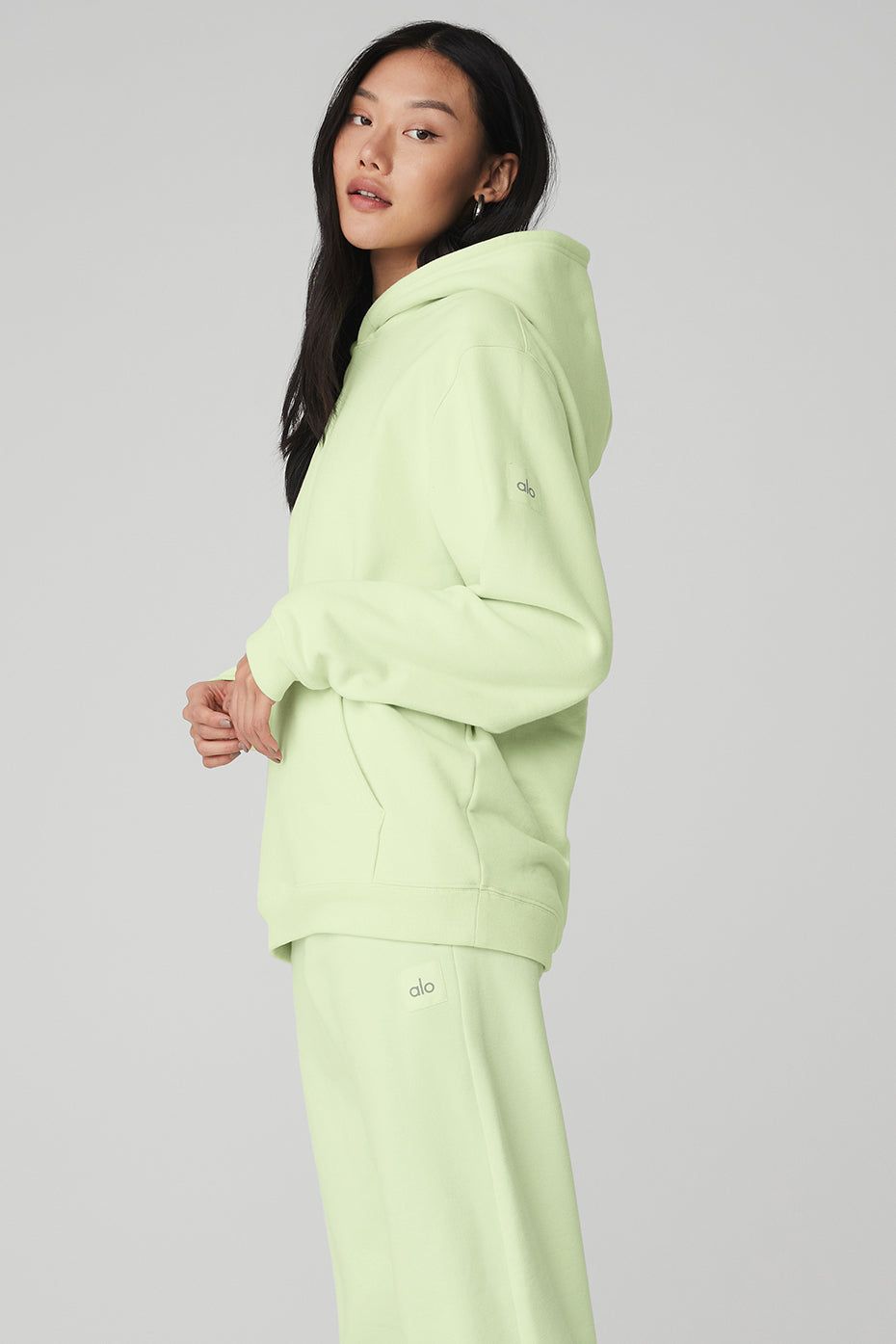 Renown Heavy Weight Hoodie - Limelight sold by Alo Yoga product image thumbnail 3